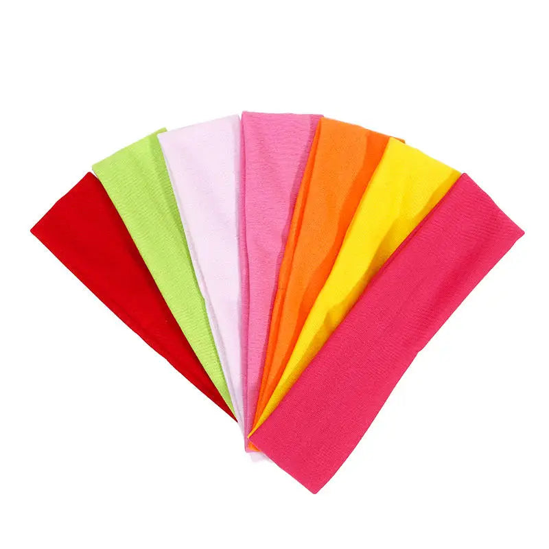 7PCS Elastic Sports Headbands For Women