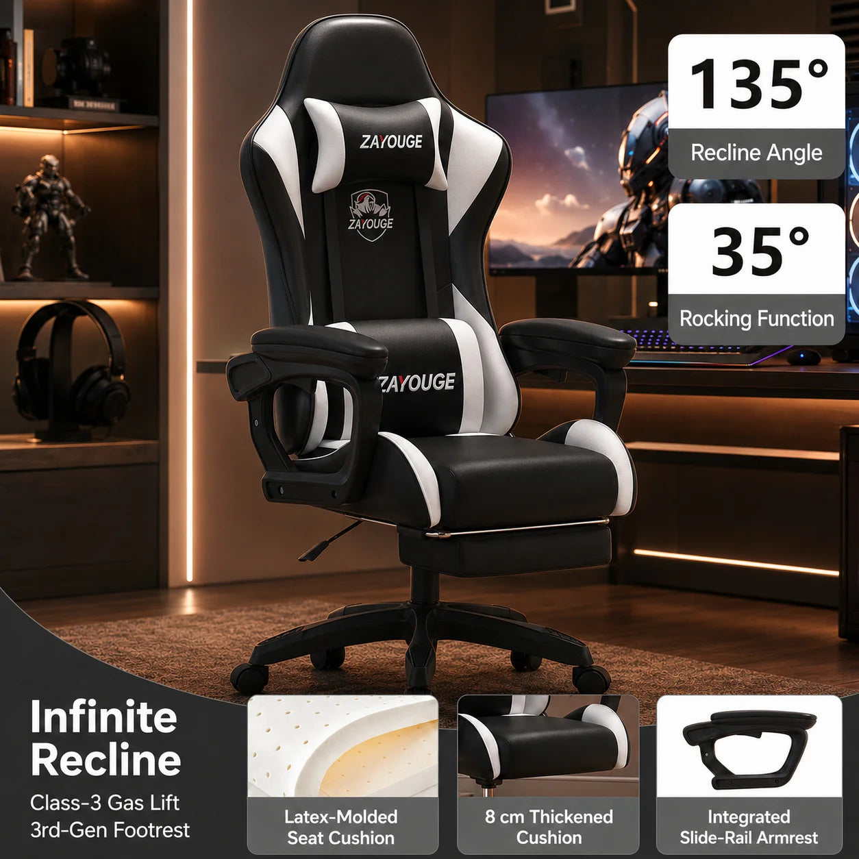 AOLIVIYA Gaming Reclining Office Chair