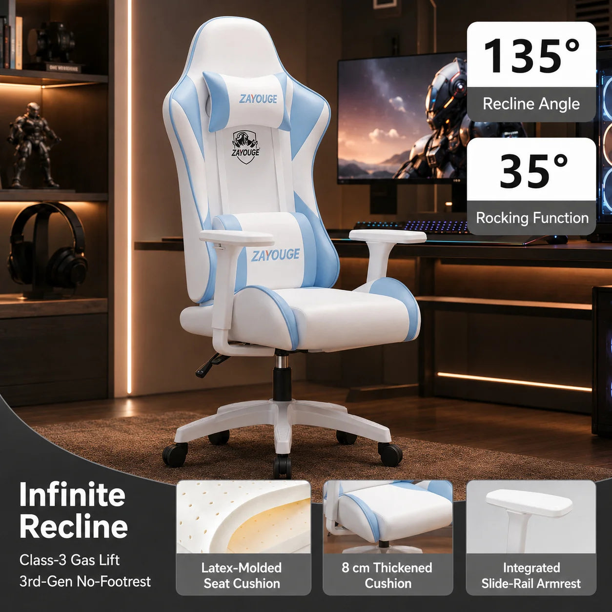 AOLIVIYA Gaming Reclining Office Chair