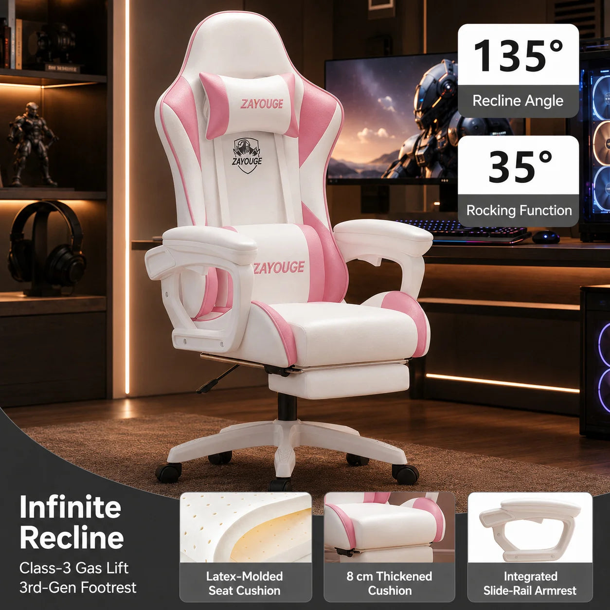 AOLIVIYA Gaming Reclining Office Chair