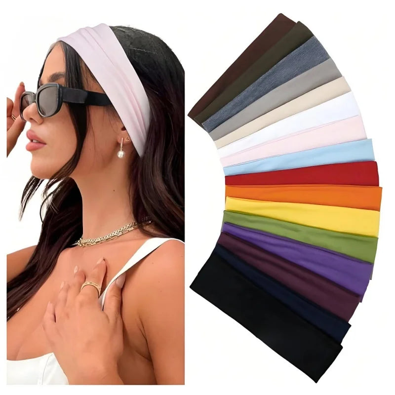 7PCS Elastic Sports Headbands For Women