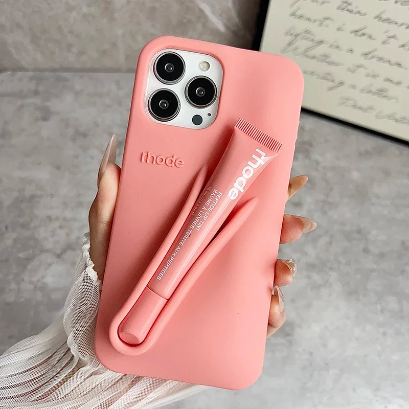 Rhode Inspired Lip Gloss Holder Phone Case for iPhone