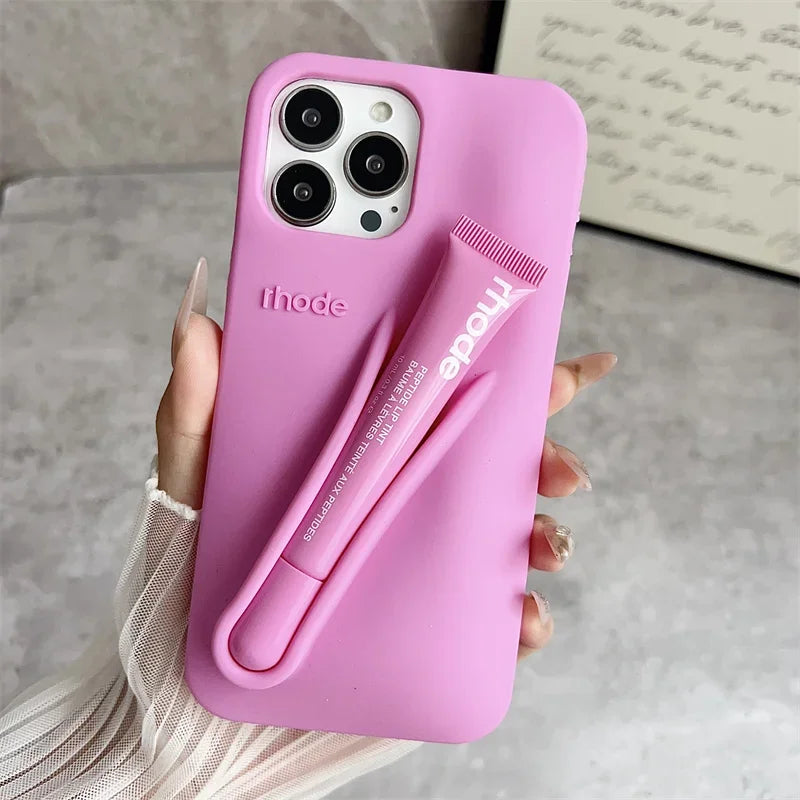 Rhode Inspired Lip Gloss Holder Phone Case for iPhone