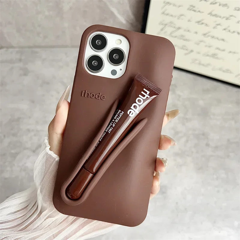 Rhode Inspired Lip Gloss Holder Phone Case for iPhone