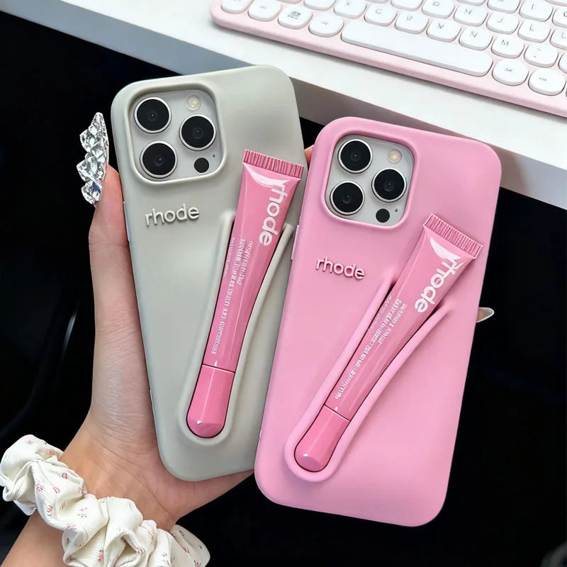 Rhode Inspired Lip Gloss Holder Phone Case for iPhone