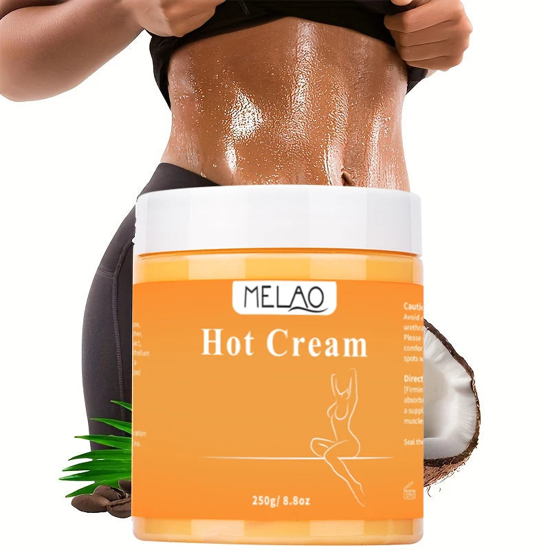 Hot Cream Massage Gel - Natural and 87% Organic Anti Cellulite Slimming Lotion Fat Burning