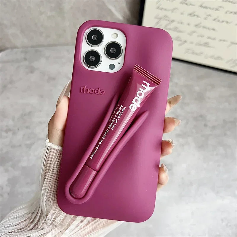 Rhode Inspired Lip Gloss Holder Phone Case for iPhone