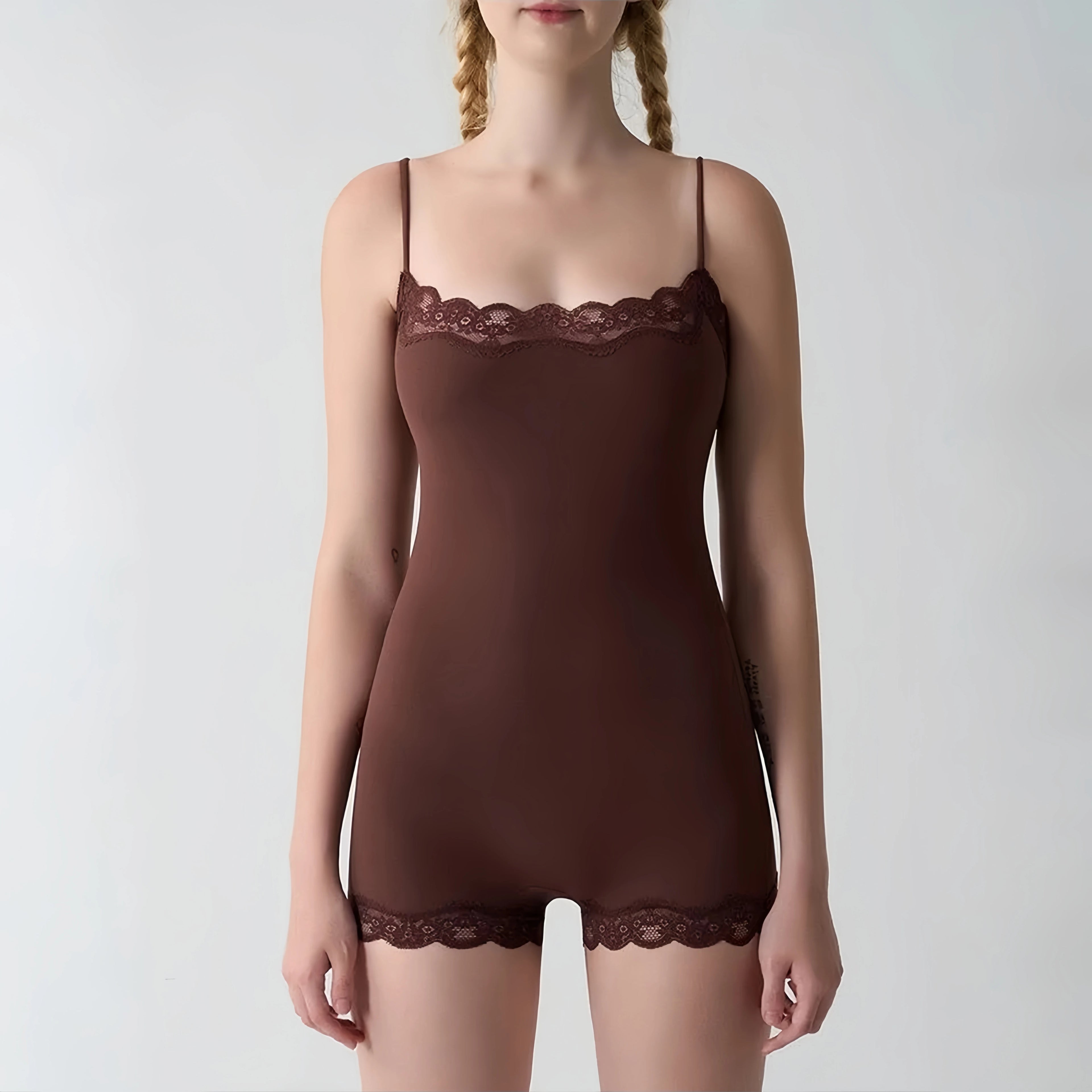 Lace Playsuit Women Sexy Backless Sleeveless Romper