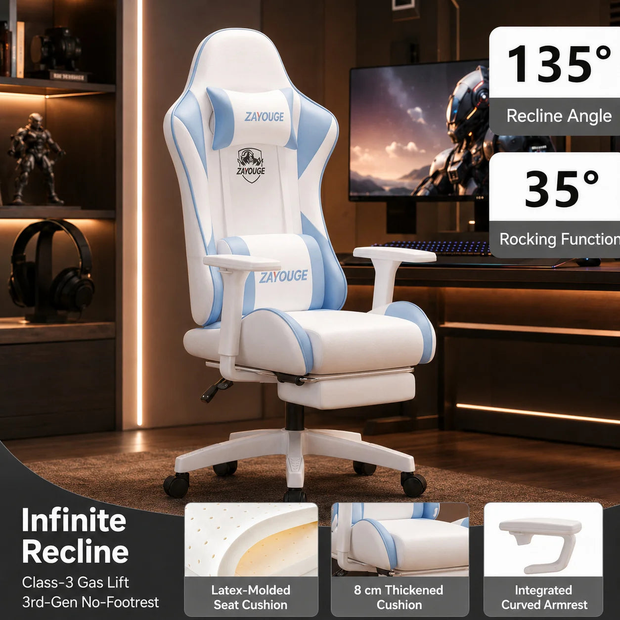 AOLIVIYA Gaming Reclining Office Chair