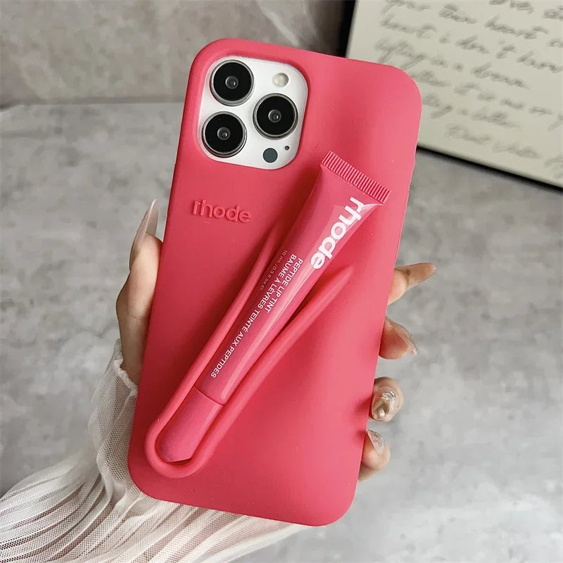 Rhode Inspired Lip Gloss Holder Phone Case for iPhone