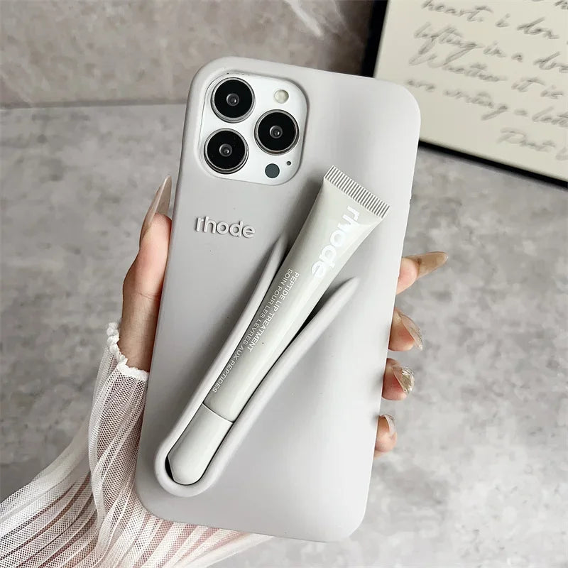 Rhode Inspired Lip Gloss Holder Phone Case for iPhone