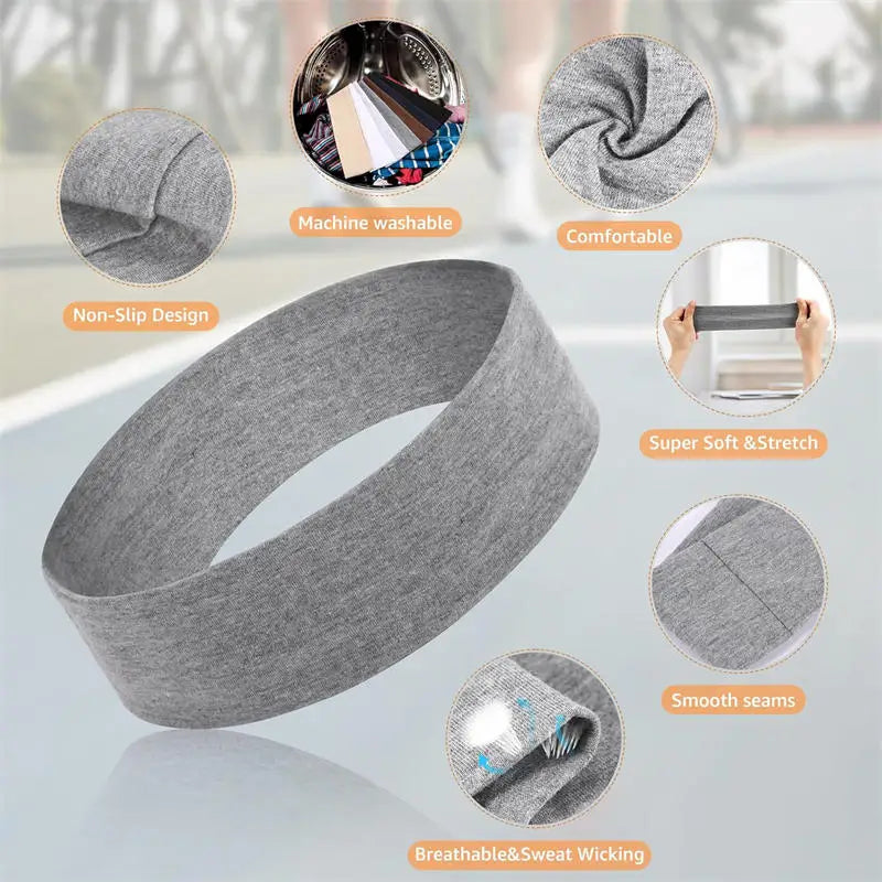 7PCS Elastic Sports Headbands For Women