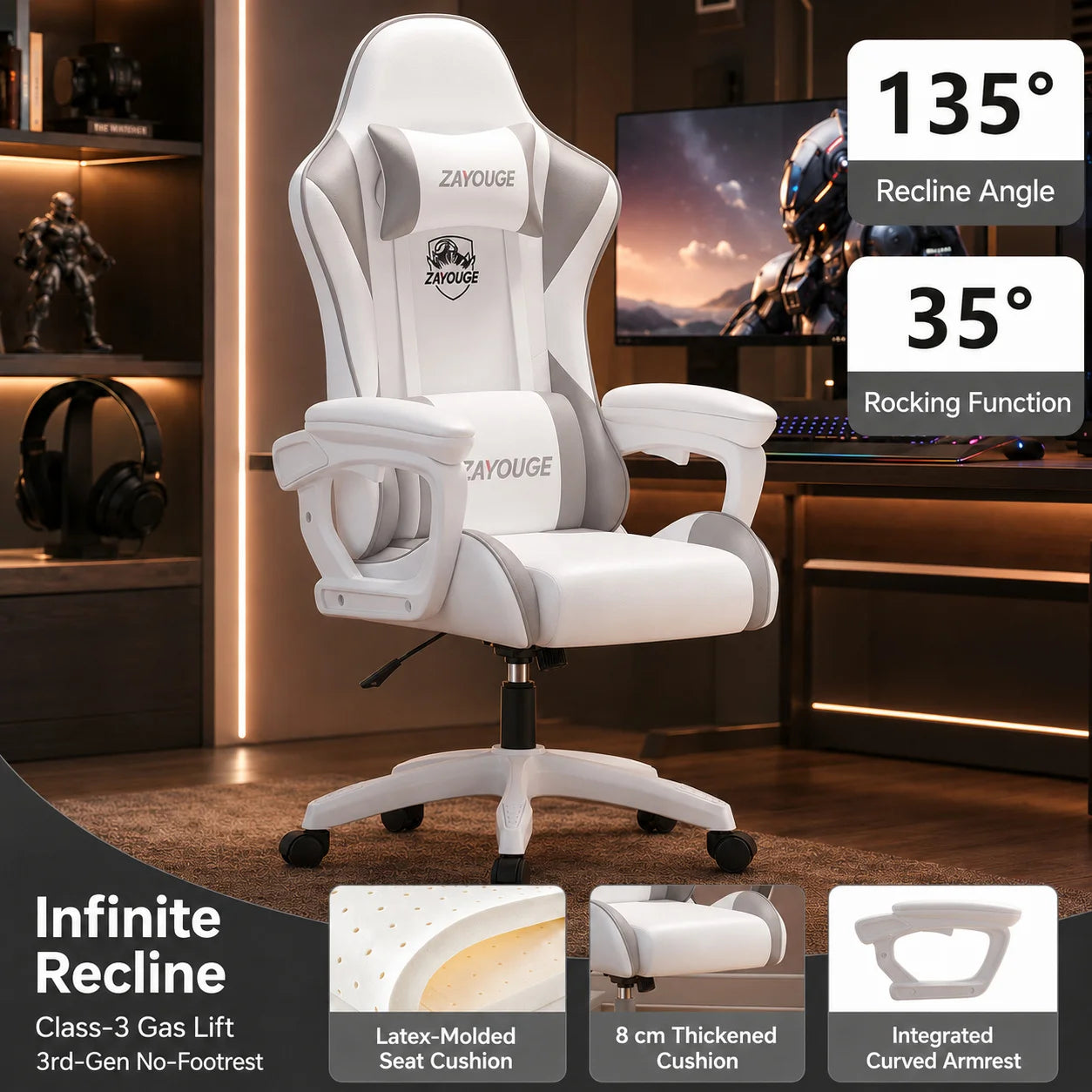 AOLIVIYA Gaming Reclining Office Chair