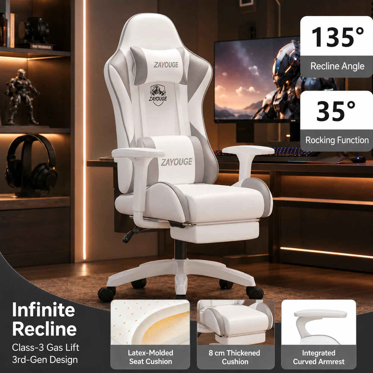 AOLIVIYA Gaming Reclining Office Chair