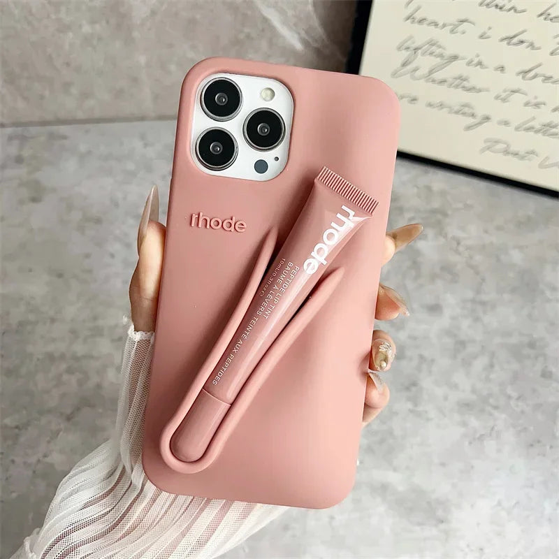 Rhode Inspired Lip Gloss Holder Phone Case for iPhone
