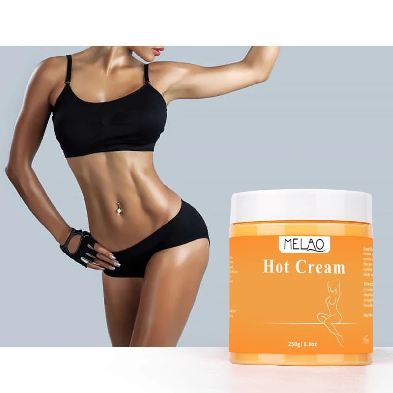 Hot Cream Massage Gel - Natural and 87% Organic Anti Cellulite Slimming Lotion Fat Burning